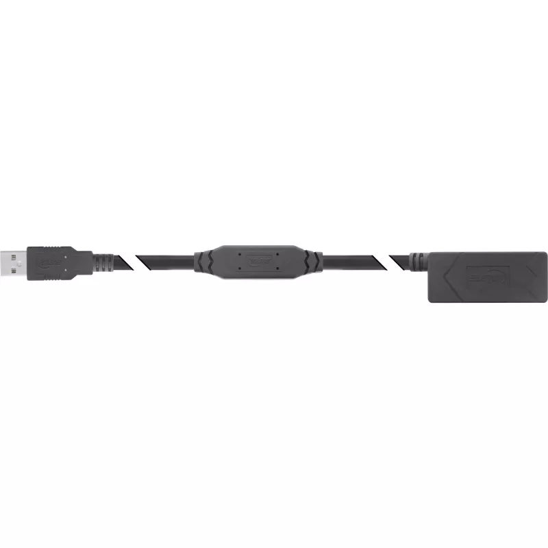 InLine USB 2.0 aktiivne pikenduskaabel USB-A isane/emane 25m 0,48 Gbit/s