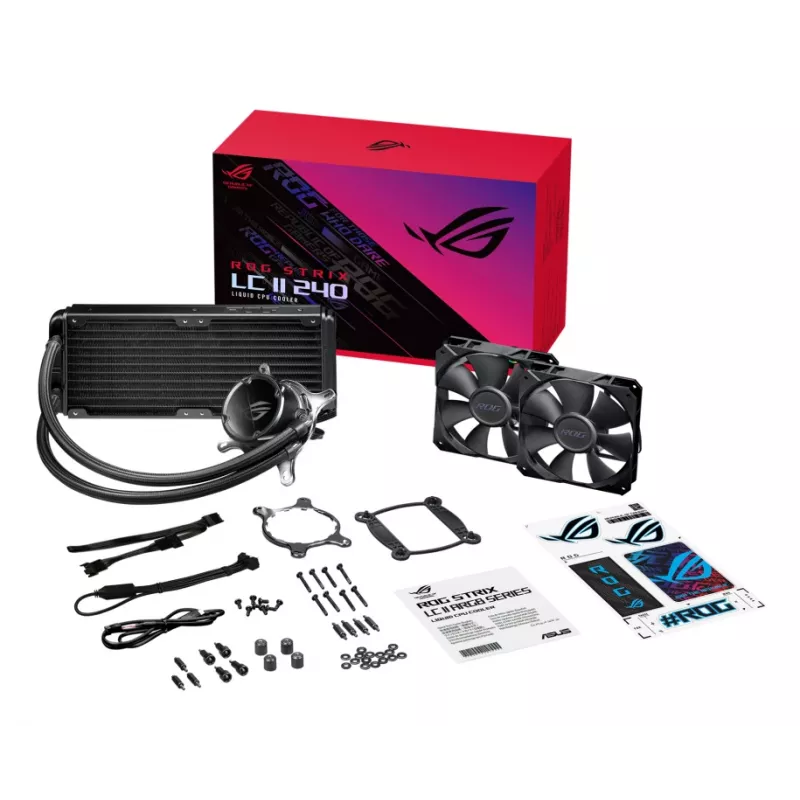 ASUS ROG STRIX LC II 240 protsessori suletud vedelikjahuti 12 cm must