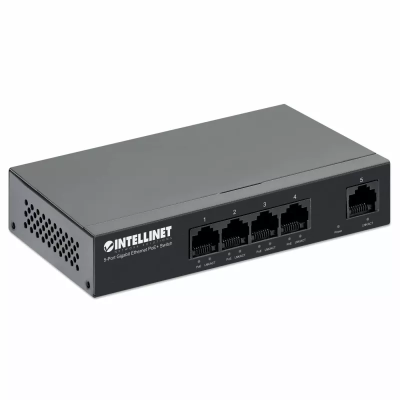 Intellinet 561792 võrgulüliti Gigabit Ethernet (10/100/1000) Power over Ethernet (PoE) Must