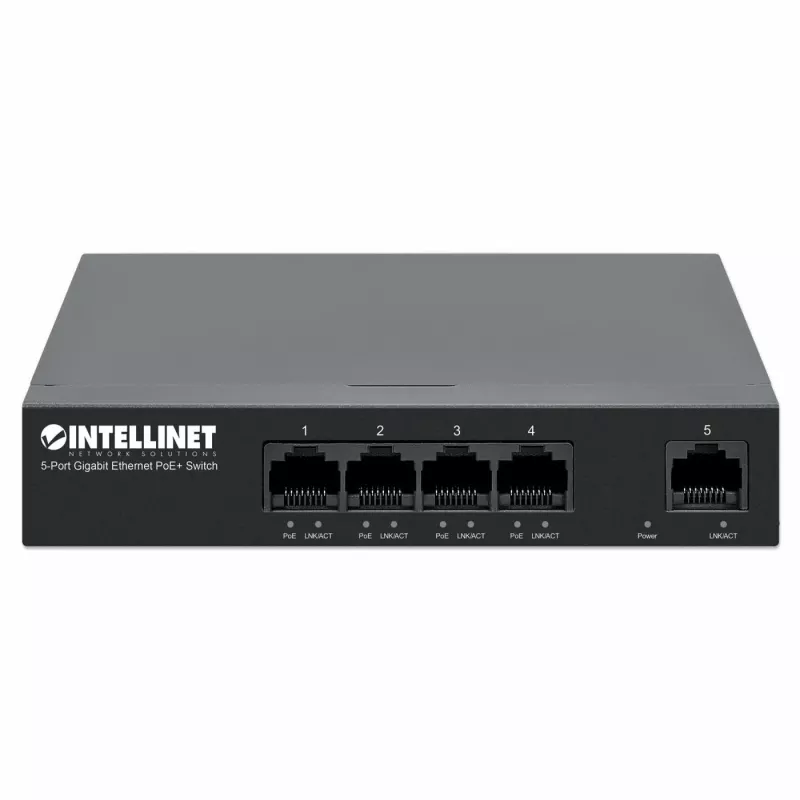 Intellinet 561792 võrgulüliti Gigabit Ethernet (10/100/1000) Power over Ethernet (PoE) Must