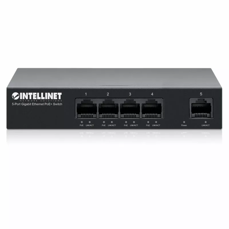 Intellinet 561792 võrgulüliti Gigabit Ethernet (10/100/1000) Power over Ethernet (PoE) Must