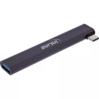 InLine õhuke USB-C jaotur, 4 pordiga, USB 3.0 + 3x USB 2.0, õhuke disain