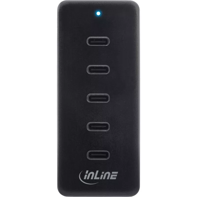 InLine USB-C pikendus 5-pordiline 100W siseruumide laadija universaalne ühilduvus