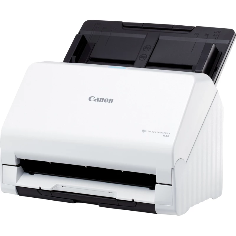 Canon imageFORMULA R30 juhita lauaskanner dokumentidele, 216 x 356 mm, 600 x 600 DPI, ADF + lehtedega skanner, valge, CIS, RGB LED
