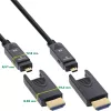 InLine HDMI AOC kaabel, ülikiire HDMI, 8K4K, eemaldatav pistik, 30m