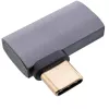 InLine USB4-adapter, USB-C isane/emane parem/vasak nurga all, alumiinium, hall