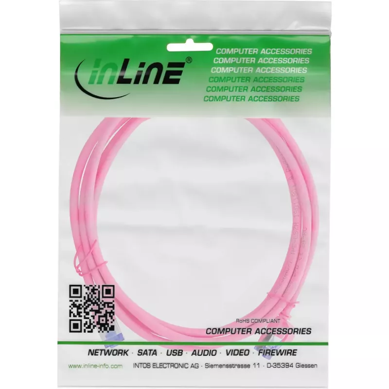 InLine 74907M võrgukaabel magenta 7,5 m Cat6a S/FTP (S-STP)
