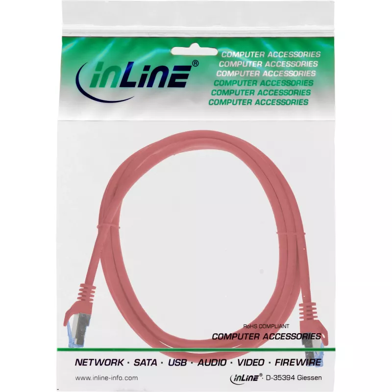 InLine 72603R võrgukaabel punane 3 m Cat6a S/FTP (S-STP)