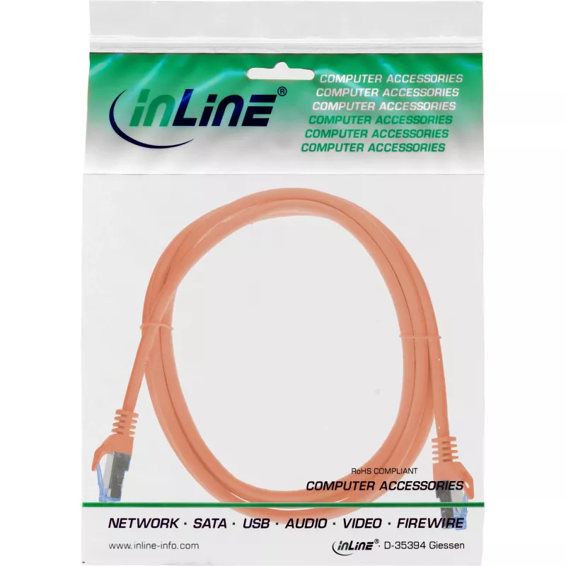 InLine 72603O võrgukaabel Oranž 3 m Cat6a S/FTP (S-STP)