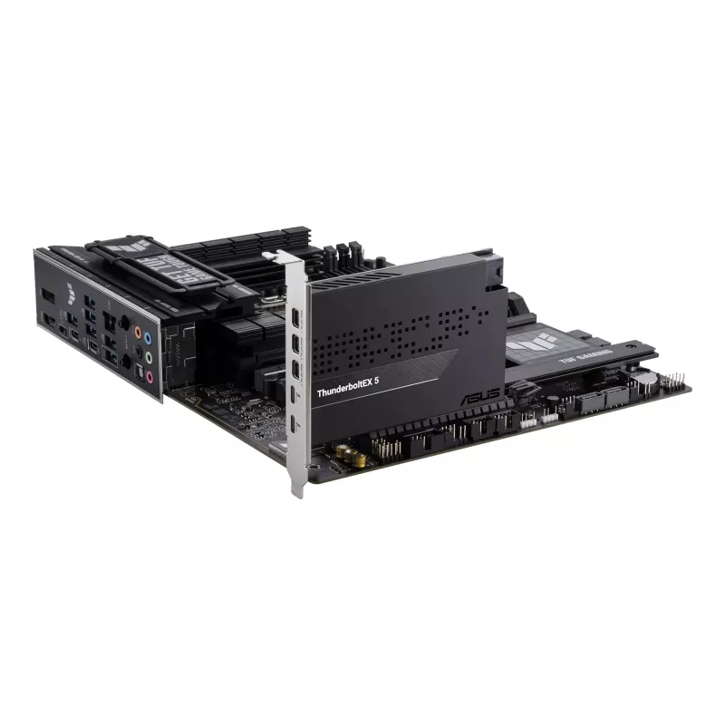 Liideskaart ASUS ThunderboltEX 5 — PCIe 4.0, Intel JHL9580, Mini DisplayPort, USB 2.0, 120 Gbit/s