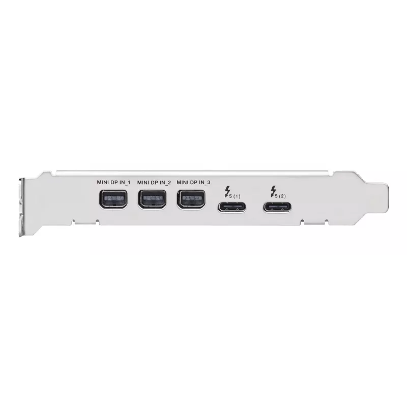 Liideskaart ASUS ThunderboltEX 5 — PCIe 4.0, Intel JHL9580, Mini DisplayPort, USB 2.0, 120 Gbit/s