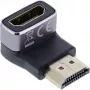 HDMI soovahetaja InLine 17991F HDMI A must hall kullatud