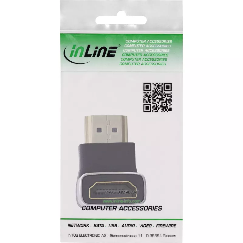 HDMI soovahetaja InLine 17991F HDMI A must hall kullatud