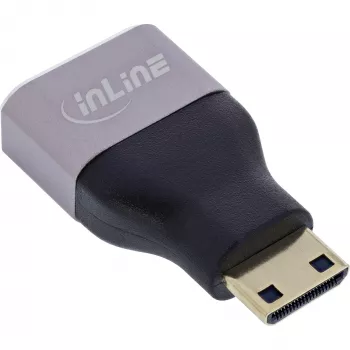 InLine 17991C kaablisoolis adapter HDMI A Mini HDMI C Must, Hall