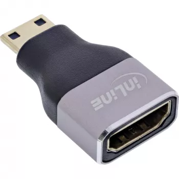 InLine 17991C kaablisoolis adapter HDMI A Mini HDMI C Must, Hall