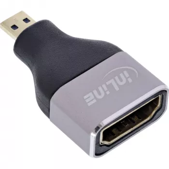 InLine 17991B HDMI A to Micro HDMI D pistikuadapter Must Hall
