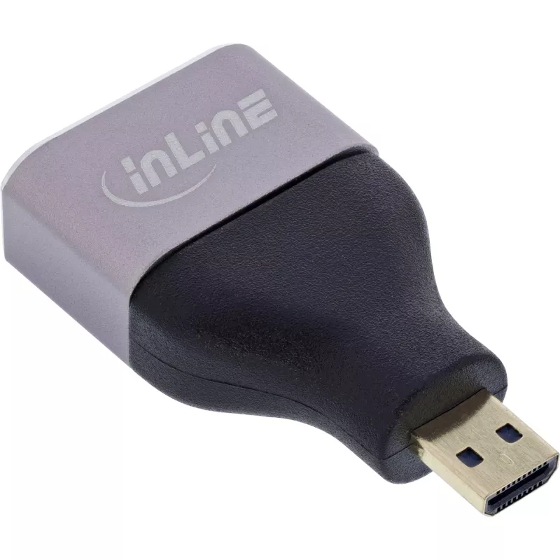 InLine 17991B HDMI A to Micro HDMI D pistikuadapter Must Hall