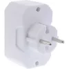 Toitepistiku adapter Type F Type C InLine 16471E valge