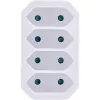 Toitepistiku adapter Type F Type C InLine 16471E valge