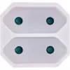 Toitepistiku adapter Type F Type C Europlug Valge InLine 16471D