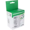 Pistikupesa adapter tüüp F InLine 16471B 2x tüüp C + tüüp F valge