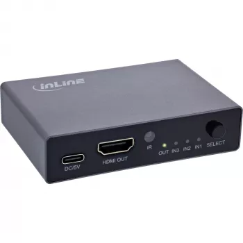 InLine HDMI lüliti 65020 3-pordiline 8K 60Hz HDCP 2.3