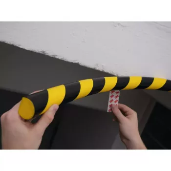 Durable S32R plastist ümar musta ja kollase värviga 1000 mm