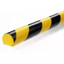 Durable S32R plastist ümar musta ja kollase värviga 1000 mm