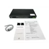 LevelOne 28-port L2 Plus hallatav PoE tööstuslik lüliti, 4 x 1/2.5/10GbE SFP+, 24 PoE väljundit, 370W, 802.3AF/AT/BT PoE, 19-tolline riiulipaigaldus, -40°C kuni 80°C