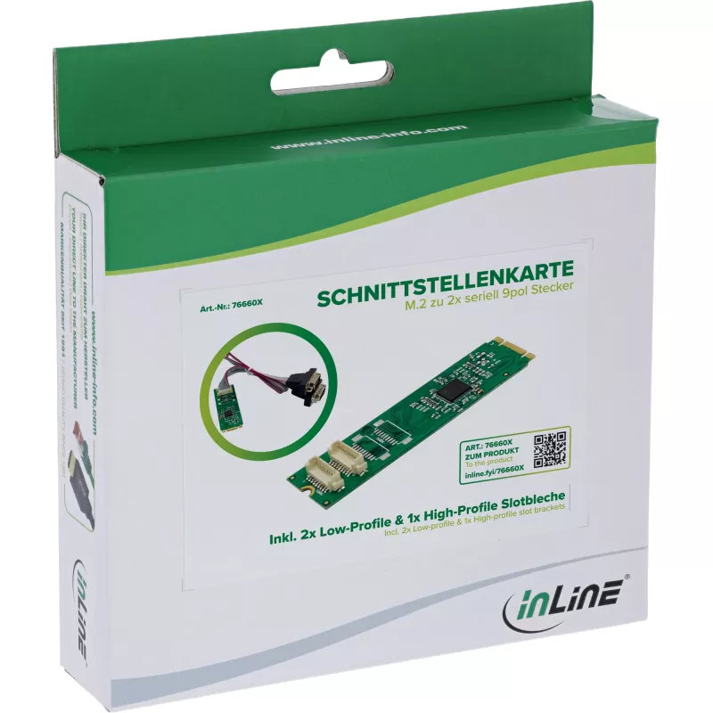 InLine 76660X Sisemine jadaadapter M.2 isane 4 Gbit/s