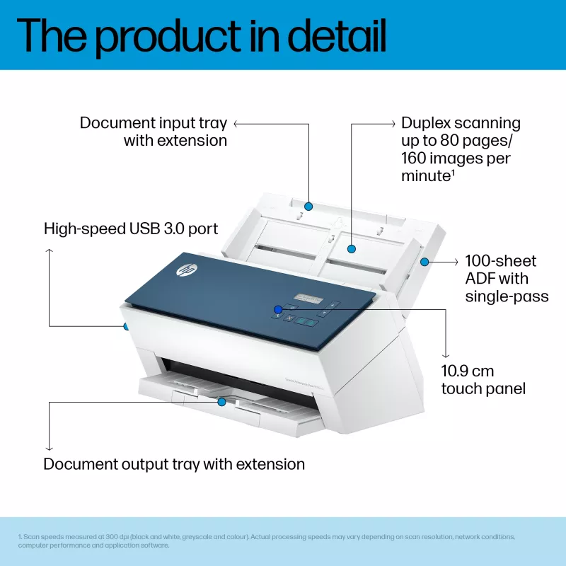 HP ScanJet Enterprise Flow 9000 s1 lehtedega skanner 600 x 600 DPI
