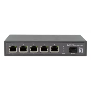 LevelOne GEP-0625 võrgulüliti Haldamata 2,5G Ethernet (100/1000/2500) Power over Ethernet (PoE) Must