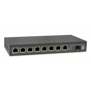 LevelOne GEP-0925 võrgukommutaator haldamata 2.5G Ethernet (100/1000/2500) Toide üle Etherneti (PoE) Must