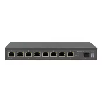 LevelOne GEP-0925 võrgukommutaator haldamata 2.5G Ethernet (100/1000/2500) Toide üle Etherneti (PoE) Must