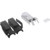 InLine Crimp-pistik Cat.6A RJ45 varjestatud, 3-osaline must 100 tk pakend