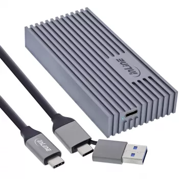 Väline USB4-korpus InLine 00031J — USB-C kuni M.2 NVMe SSD, 40 Gb/s, alumiinium