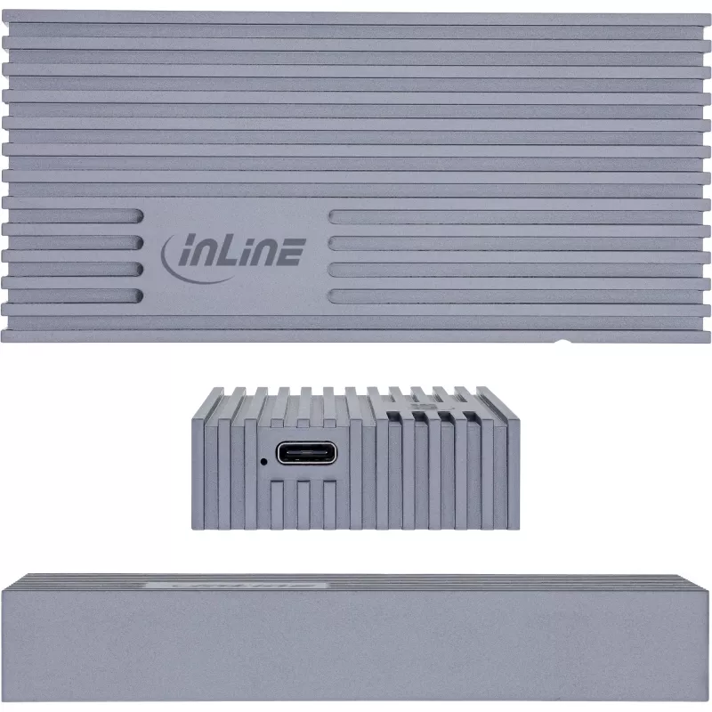 Väline USB4-korpus InLine 00031J — USB-C kuni M.2 NVMe SSD, 40 Gb/s, alumiinium