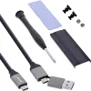 Väline USB4-korpus InLine 00031J — USB-C kuni M.2 NVMe SSD, 40 Gb/s, alumiinium