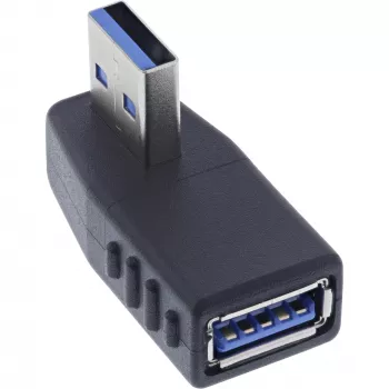 Nurgeline 270° USB 3.2 Gen 1 adapter InLine 35300U — USB Type-A to Type-A, täisnurkühendus