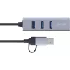 InLine 33380S liidesejaotur USB 3.2 Gen 1 (3.1 Gen 1) Type-A + USB-C 5000 Mbit/s Hall
