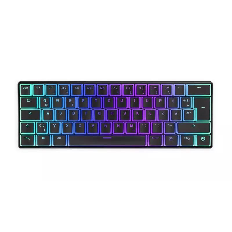 Mänguriklaviatuur ENDORFY Thock Compact RF Wireless USB QWERTZ 61 klahvi RGB LED