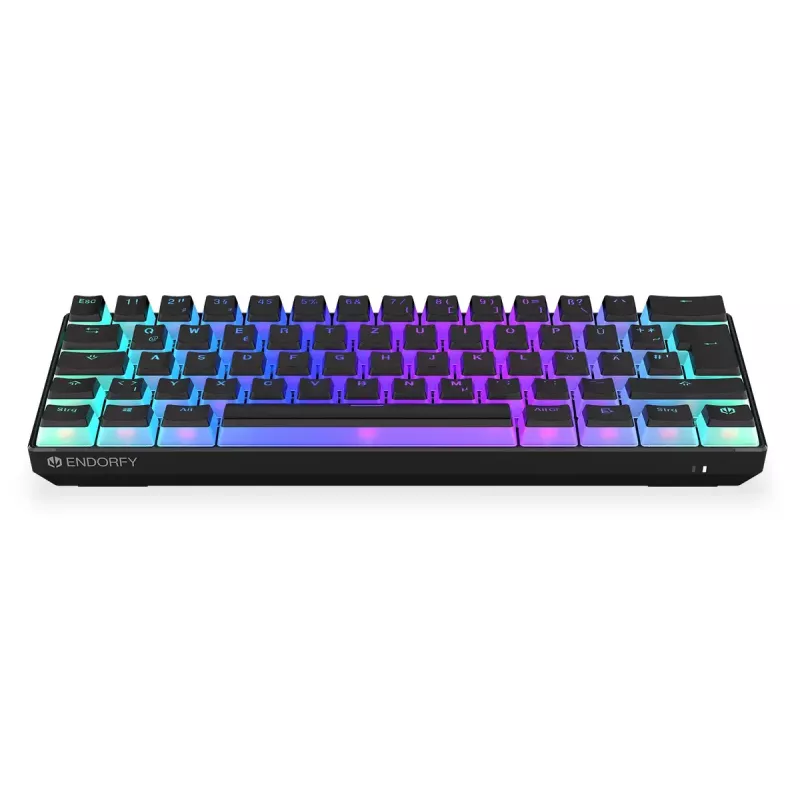 Mänguriklaviatuur ENDORFY Thock Compact RF Wireless USB QWERTZ 61 klahvi RGB LED
