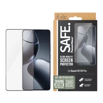 PanzerGlass SAFE. by ® ekraanikaitse Xiaomi 14T | 14T Pro | Ultra-Wide Fit