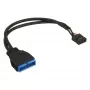 InLine USB 2.0 to 3.0 internal USB 2.0 header / USB 3.0 internal, 0,30 m