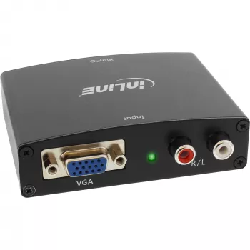 InLine Converter VGA + Audio to HDMI Input VGA and RCA Audio Output HDMI