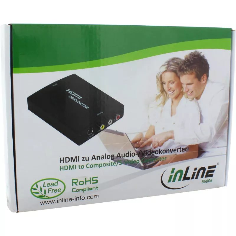 InLine HDMI-S-Video-muundur + RCA-heli muundur