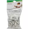 Kaabliklamber InLine 8 mm, ümmargune, plastik, valge — pakendis 50 tk