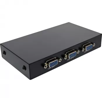 InLine VGA lüliti manuaalne 2-pordiline 15-kontaktiline Sub-D HD 1920 x 1440