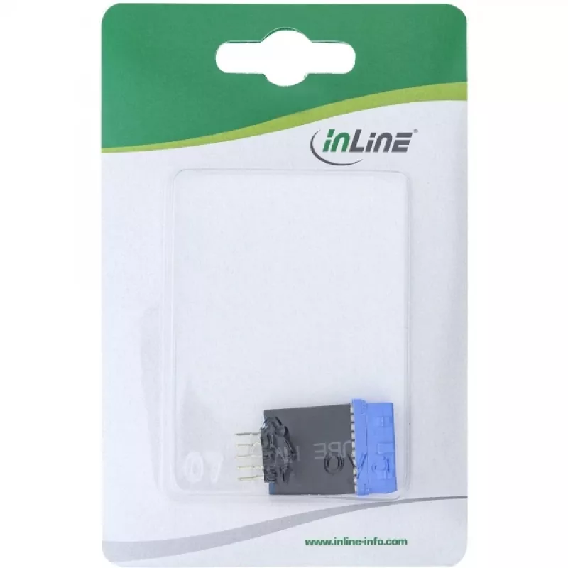 InLine USB 3.0 2.0-le adapter, sisemine USB3.0 19 kontaktiga USB2.0 siseseade