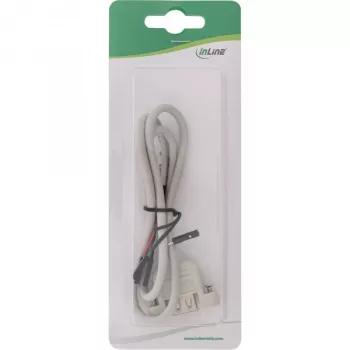 USB 2.0 adapterkaabel InLine 33440F 0,60 m USB A-pesa / pistikupesa